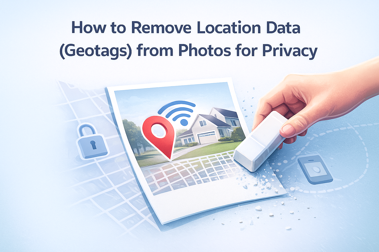 プライバシーを守るために写真の位置情報（ジオタグ）を削除する方法