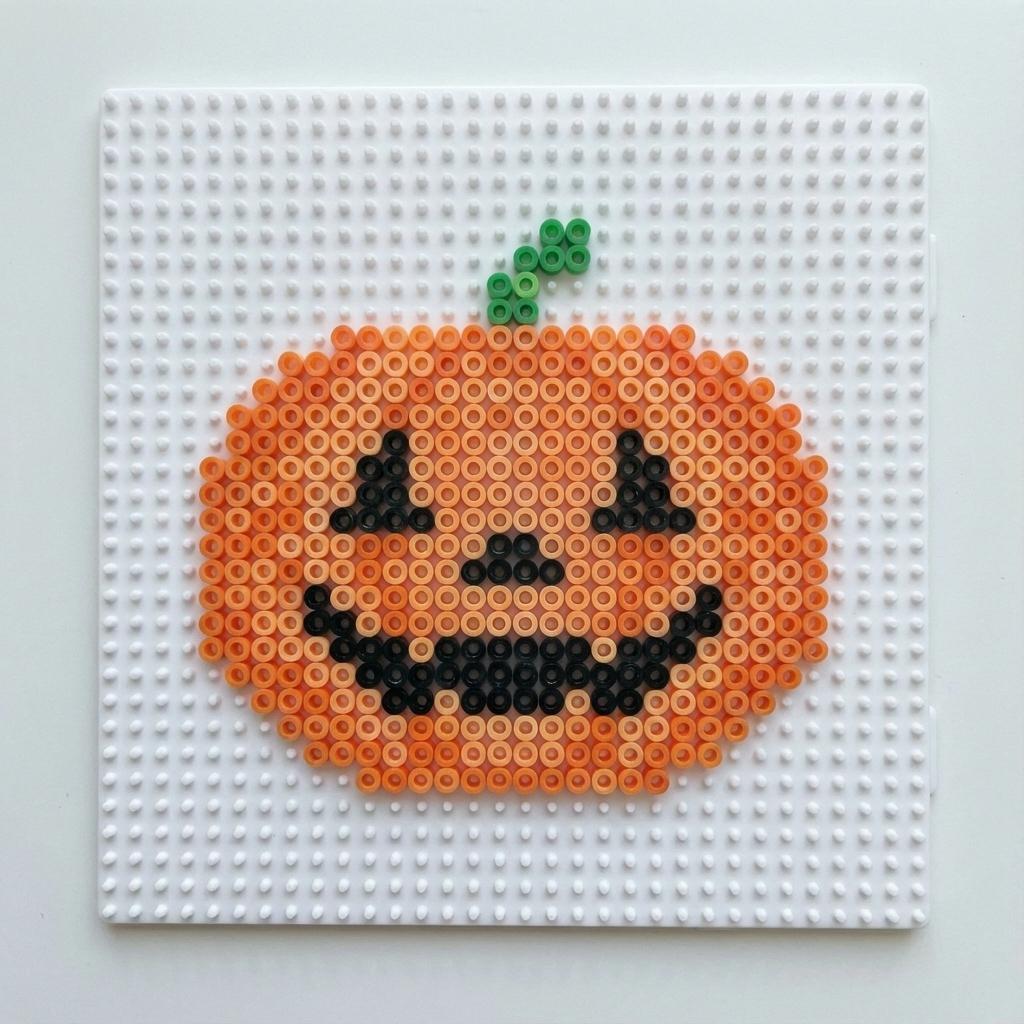 Patrón de cuentas: Calabaza de Halloween